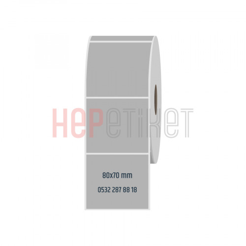 80x70 mm Silvermat Etiket