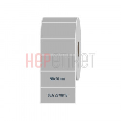 90x50 mm Silvermat Etiket 90x50 mm Silvermat Etiket